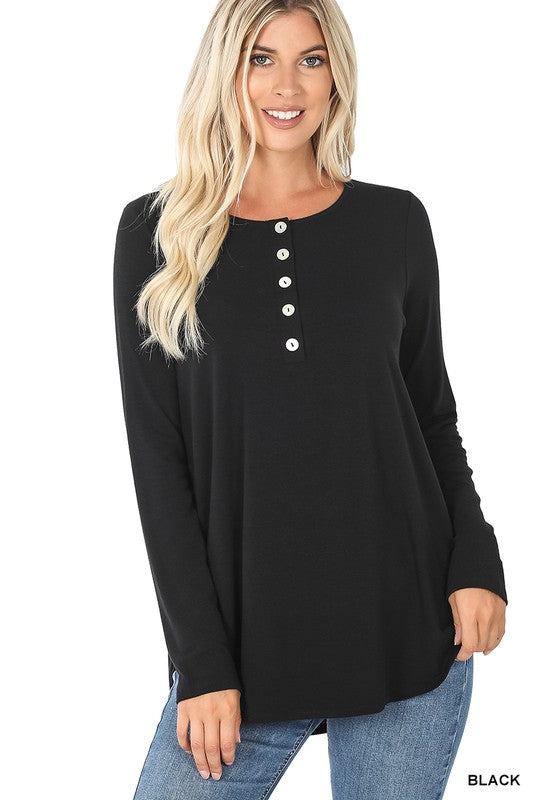 Dolphin Hem Long Sleeve