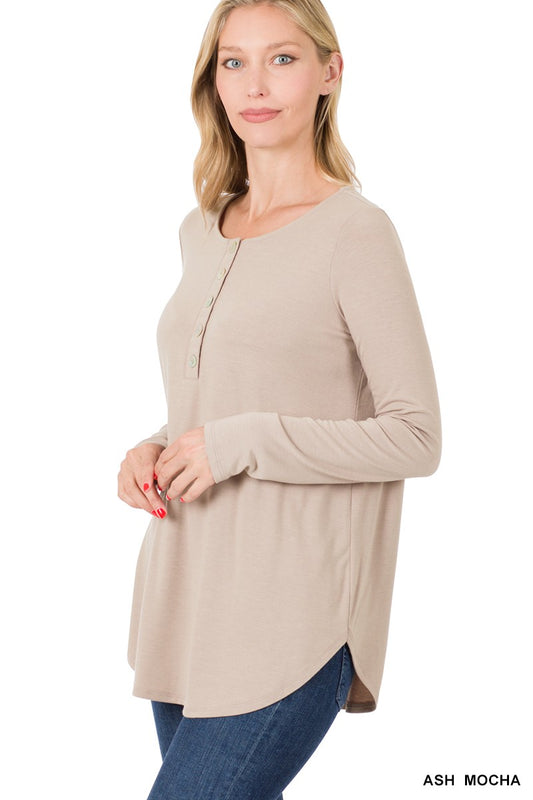 Dolphin Hem Long Sleeve